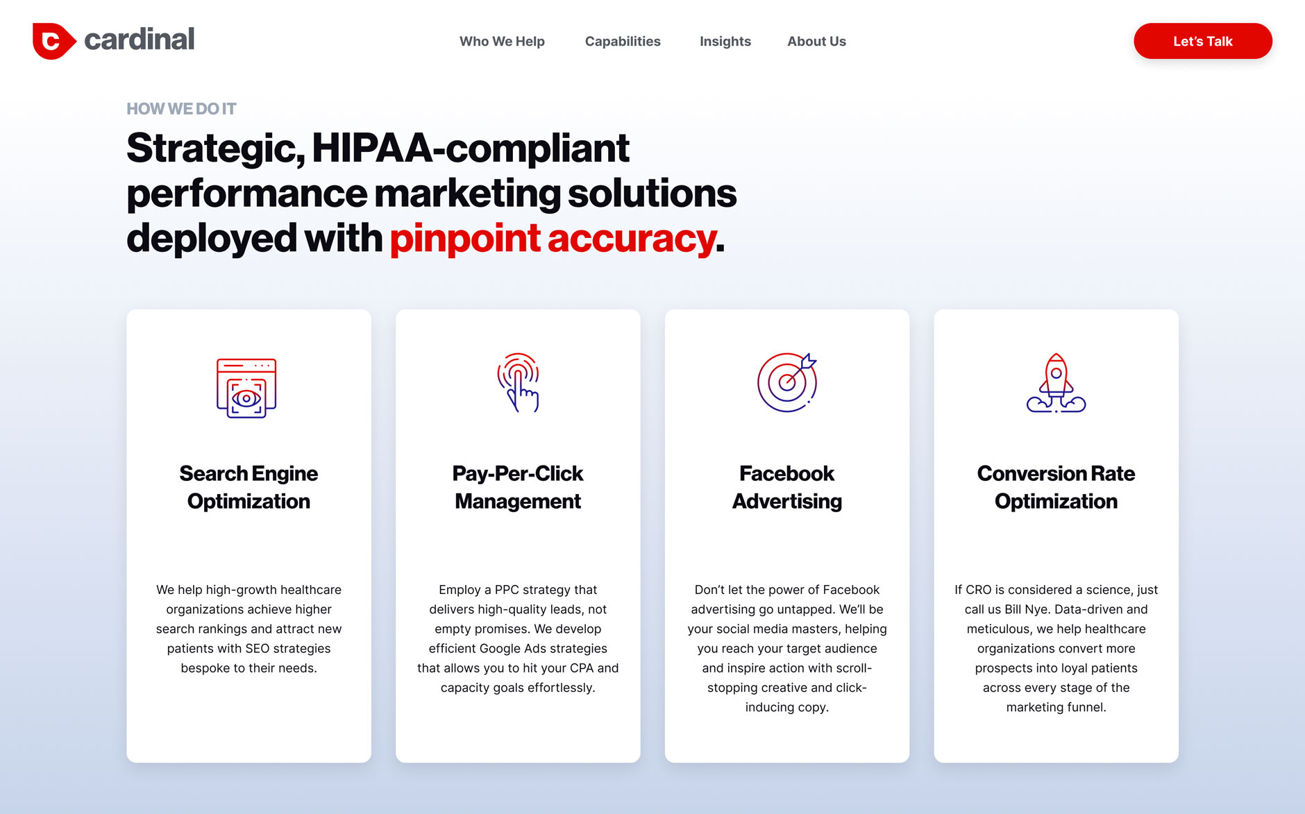 Website design for Cardinal Digital Marketing