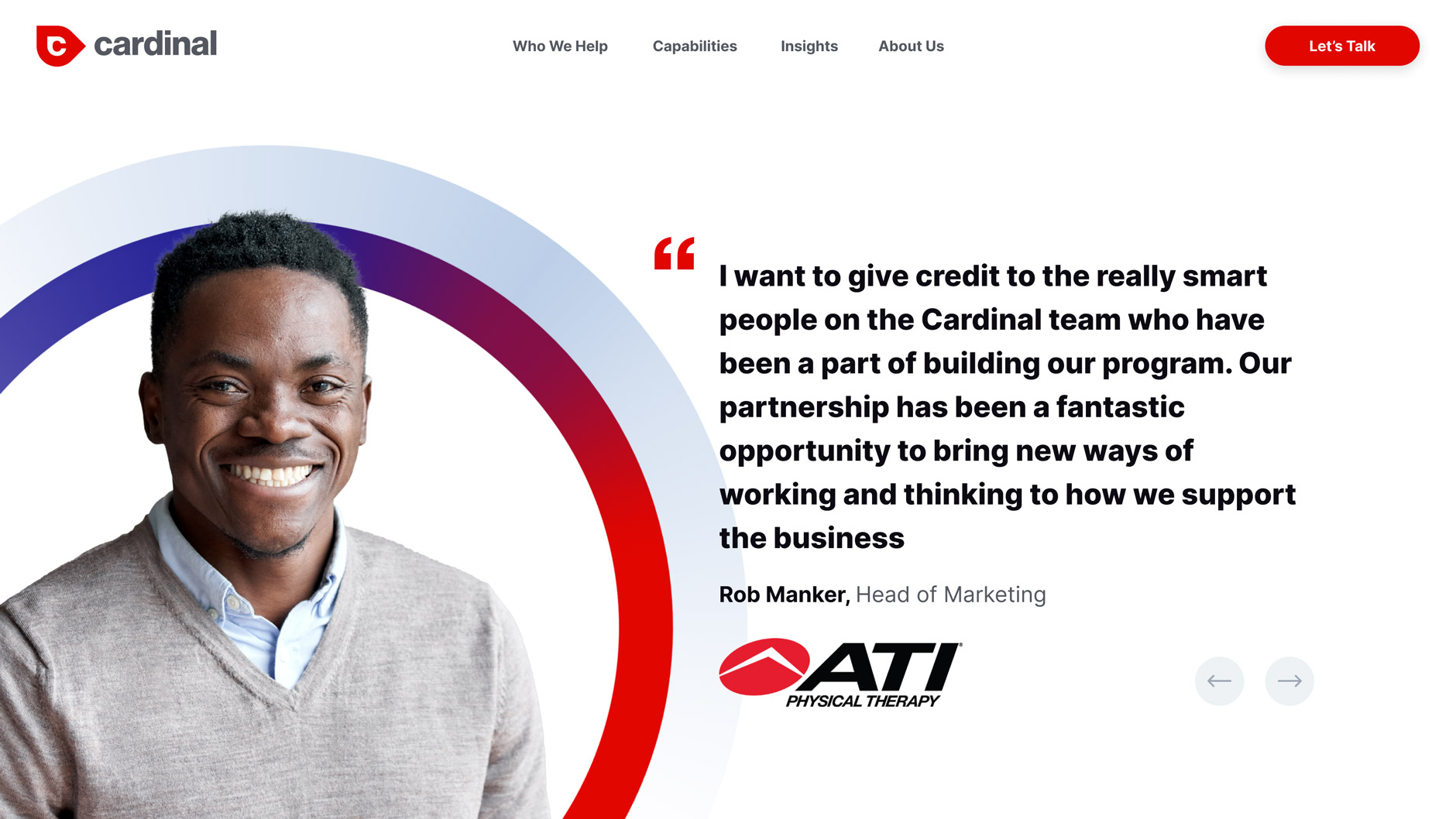 Website design for Cardinal Digital Marketing