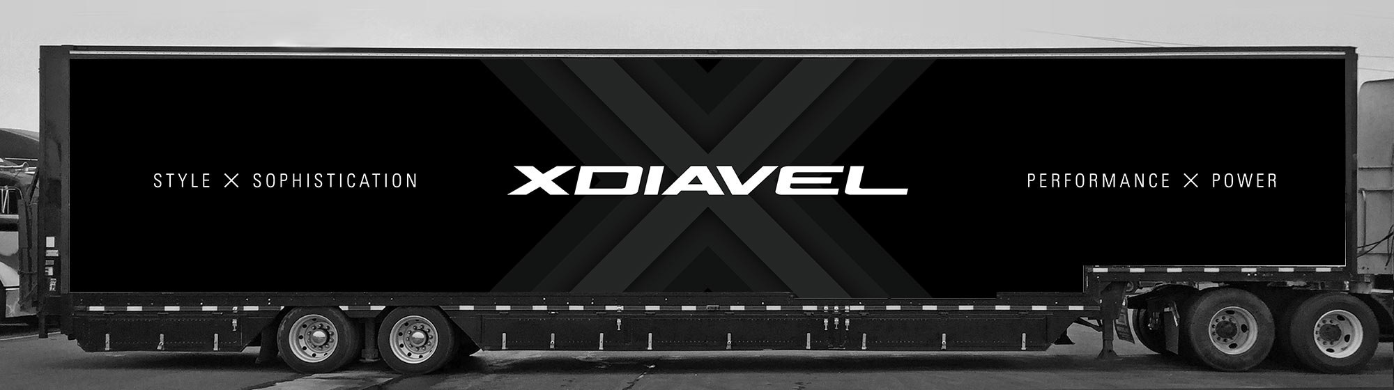 XDiavel Truck Branding Experiential Design - passenger side