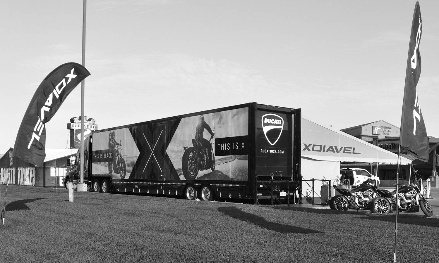 XDiavel truck and trailer large scale branded design